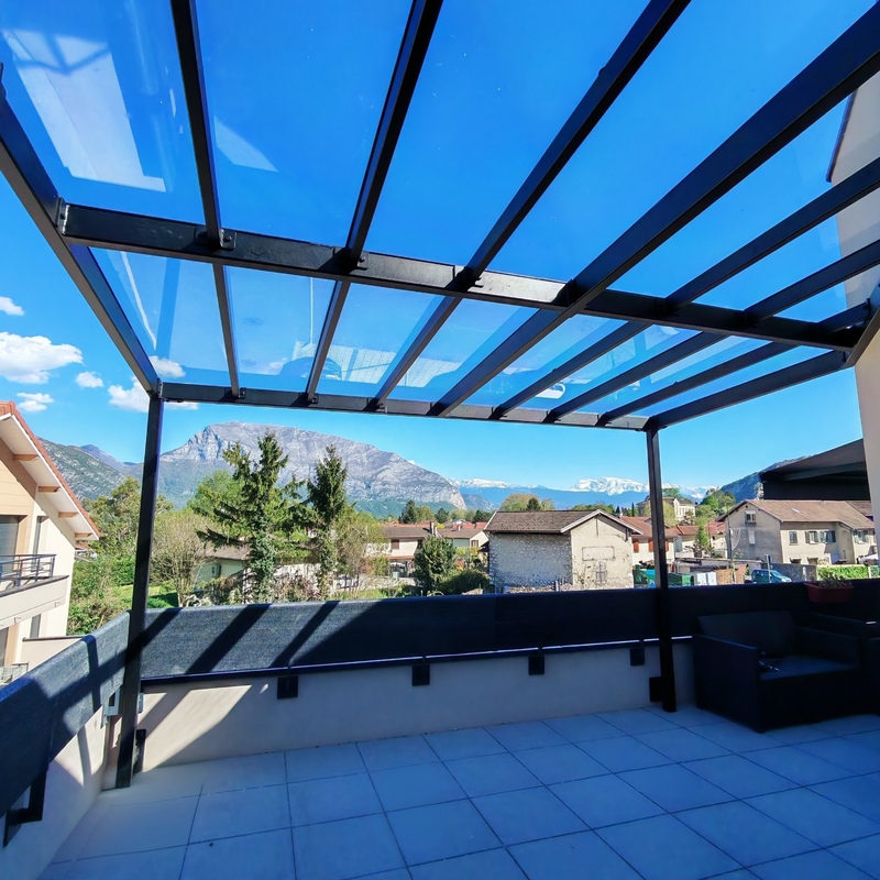 Pergola métal / verre extérieure