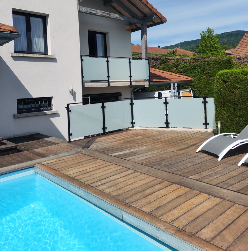 garde-corps piscine verre